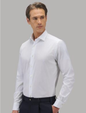 ALPHA STUDIO - POLO CAMICIA M/M LATTE XACUS – CAMICIA STRETCH BIANCO