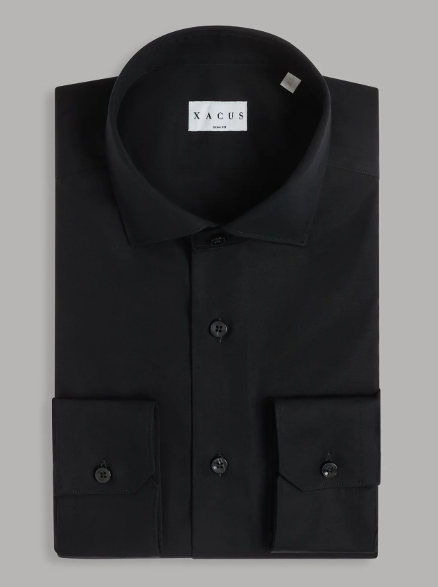 XACUS - CAMICIA STRETCH NERO XACUS – CAMICIA STRETCH NERO