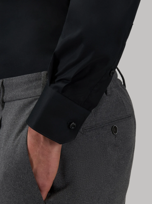 XACUS - CAMICIA STRETCH NERO XACUS – CAMICIA STRETCH NERO
