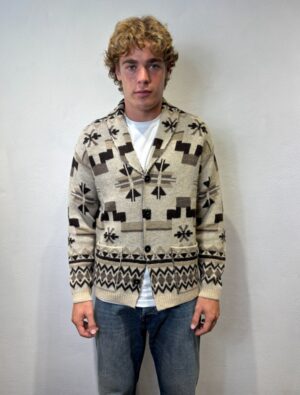 AMARANTO – CARDIGAN INDIANO SABBIA