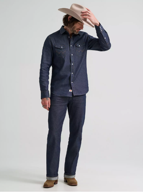 WRANGLER - JEANS INDIGO RAW DENIM WRANGLER – JEANS INDIGO RAW DENIM
