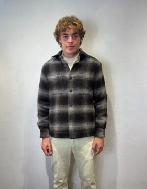 XACUS – OVERSHIRT QUADRO MORO