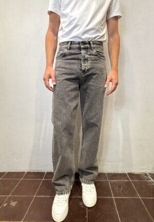 AMARANTO – JEANS LOOSE GRIGIO