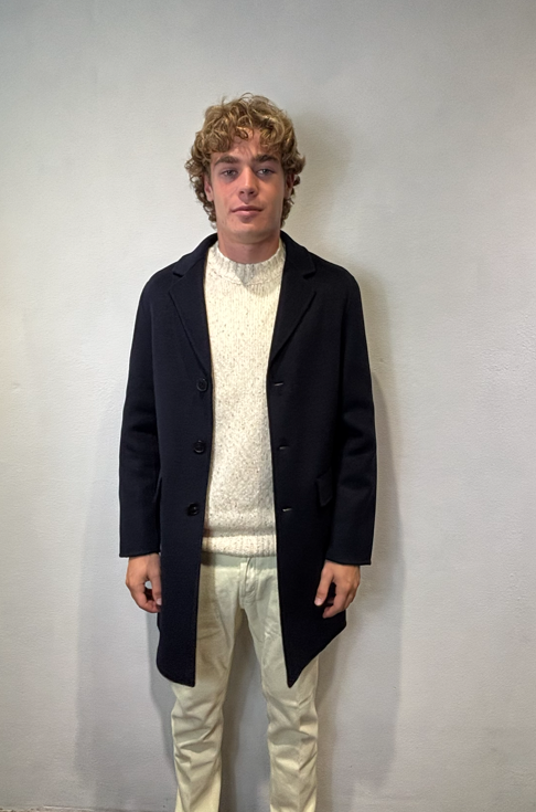 AMARANTO - CAPPOTTO CORTO BLU AMARANTO – CAPPOTTO CORTO BLU