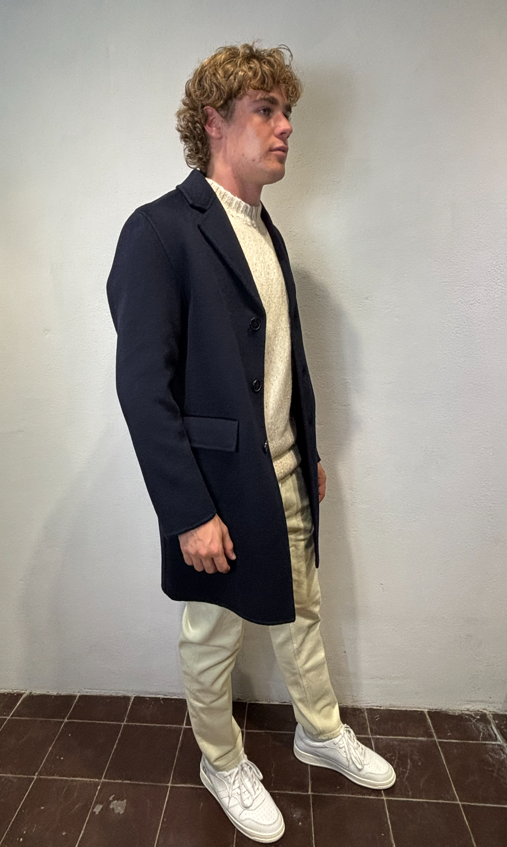 AMARANTO - CAPPOTTO CORTO BLU AMARANTO – CAPPOTTO CORTO BLU