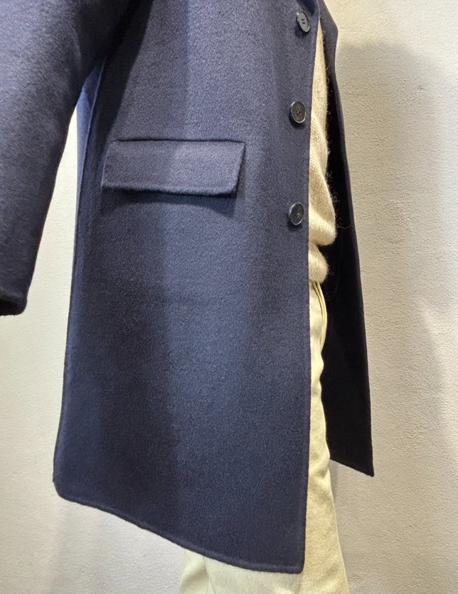 AMARANTO - CAPPOTTO CORTO BLU AMARANTO – CAPPOTTO CORTO BLU