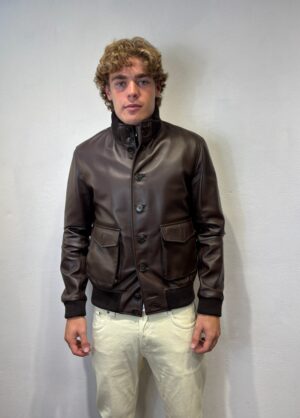 FRED PERRY - PADDED JACKET BLU BLUSOTTO – AVIATORE PELLE MORO