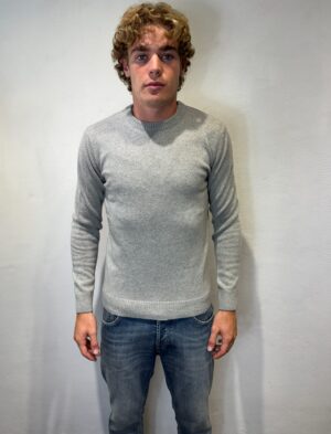 PAUL SMITH - SNEAKERS PELLE BIANCO DUMAR – GIROCOLLO 2 FILI PERLA