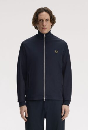 FRED PERRY – FELPA ZIP BLU