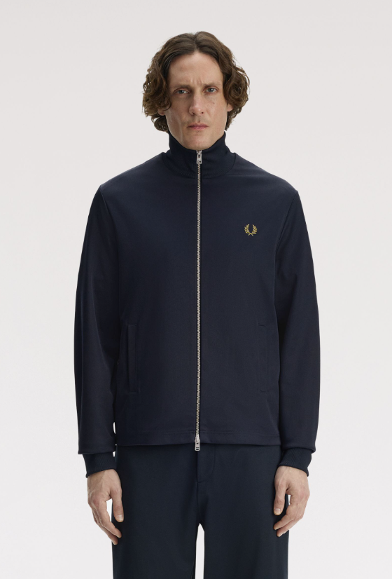FRED PERRY - FELPA ZIP BLU FRED PERRY – FELPA ZIP BLU