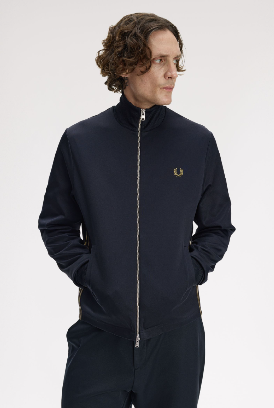 FRED PERRY - FELPA ZIP BLU FRED PERRY – FELPA ZIP BLU