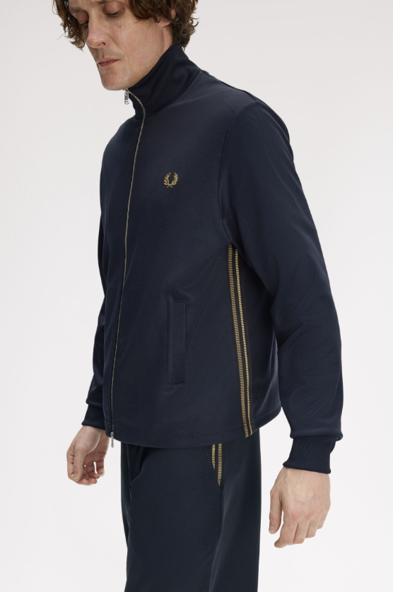 FRED PERRY - FELPA ZIP BLU FRED PERRY – FELPA ZIP BLU