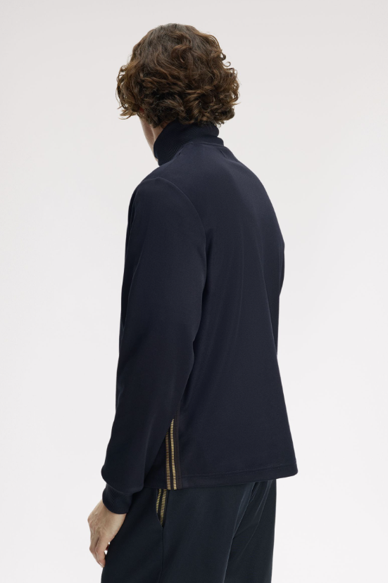 FRED PERRY - FELPA ZIP BLU FRED PERRY – FELPA ZIP BLU