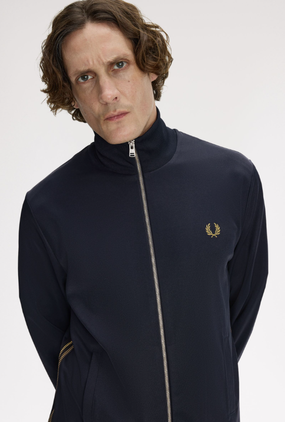 FRED PERRY - FELPA ZIP BLU FRED PERRY – FELPA ZIP BLU