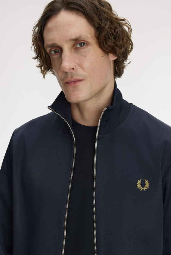 FRED PERRY - FELPA ZIP BLU FRED PERRY – FELPA ZIP BLU
