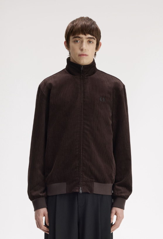 FRED PERRY - BOMBER VELLUTO MORO FRED PERRY – BOMBER VELLUTO MORO