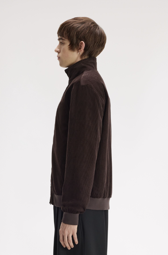 FRED PERRY - BOMBER VELLUTO MORO FRED PERRY – BOMBER VELLUTO MORO