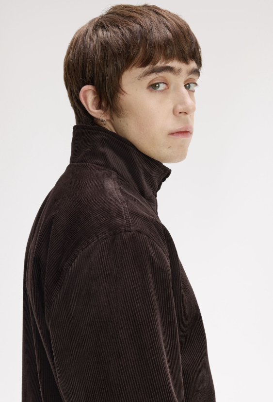 FRED PERRY - BOMBER VELLUTO MORO FRED PERRY – BOMBER VELLUTO MORO