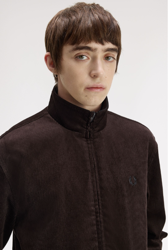 FRED PERRY - BOMBER VELLUTO MORO FRED PERRY – BOMBER VELLUTO MORO