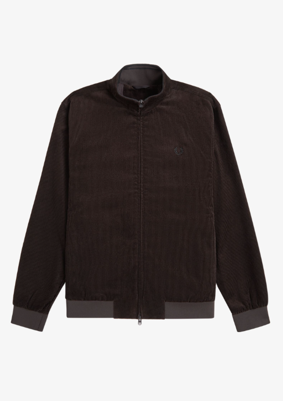 FRED PERRY - BOMBER VELLUTO MORO FRED PERRY – BOMBER VELLUTO MORO