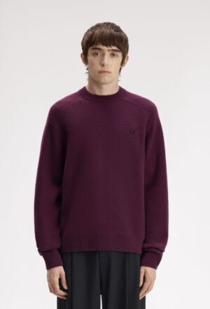 FRED PERRY – GIROCOLLO LANA BORDEAUX