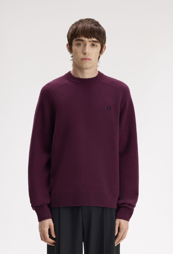 FRED PERRY - GIROCOLLO LANA BORDEAUX FRED PERRY – GIROCOLLO LANA BORDEAUX