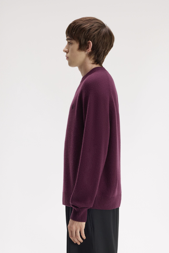 FRED PERRY - GIROCOLLO LANA BORDEAUX FRED PERRY – GIROCOLLO LANA BORDEAUX