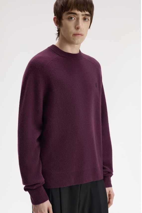 FRED PERRY - GIROCOLLO LANA BORDEAUX FRED PERRY – GIROCOLLO LANA BORDEAUX