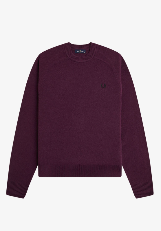 FRED PERRY - GIROCOLLO LANA BORDEAUX FRED PERRY – GIROCOLLO LANA BORDEAUX