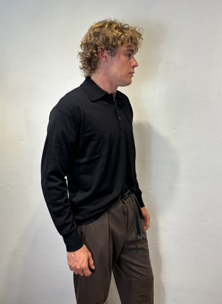 PAOLO PECORA MILANO - POLO OVER M/L NERO PAOLO PECORA MILANO – POLO OVER M/L NERO