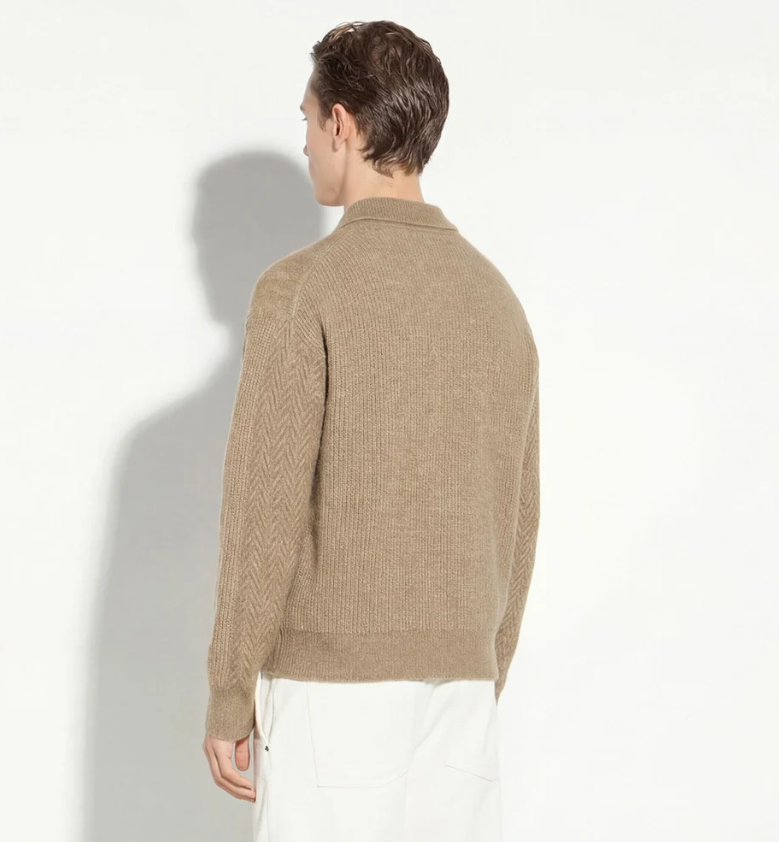 PAOLO PECORA MILANO - POLO ALPACA LAVORATO CEREALE PAOLO PECORA MILANO – POLO ALPACA LAVORATO CEREALE