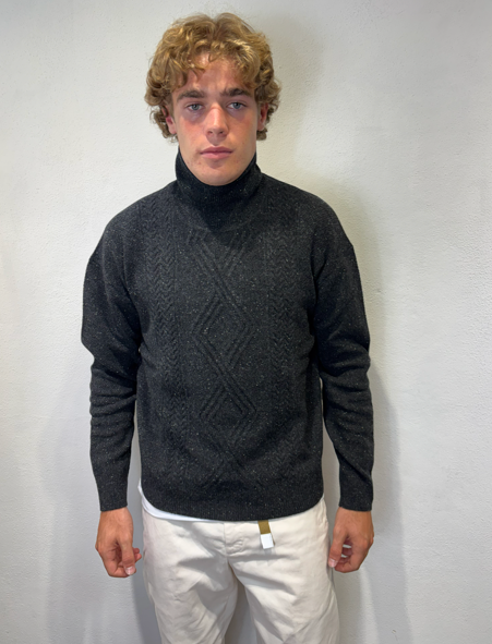 PAOLO PECORA MILANO - COLLO ALTO BOTTONI GRIGIO PAOLO PECORA MILANO – COLLO ALTO BOTTONI GRIGIO