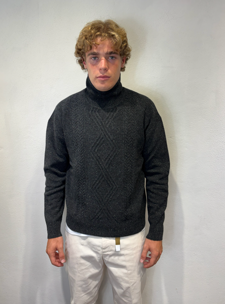 PAOLO PECORA MILANO - COLLO ALTO BOTTONI GRIGIO PAOLO PECORA MILANO – COLLO ALTO BOTTONI GRIGIO