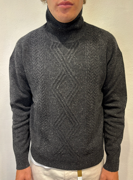 PAOLO PECORA MILANO - COLLO ALTO BOTTONI GRIGIO PAOLO PECORA MILANO – COLLO ALTO BOTTONI GRIGIO