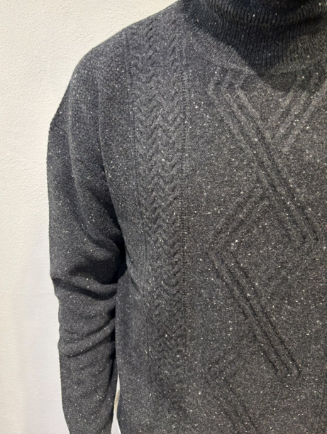 PAOLO PECORA MILANO - COLLO ALTO BOTTONI GRIGIO PAOLO PECORA MILANO – COLLO ALTO BOTTONI GRIGIO