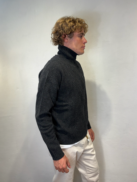 PAOLO PECORA MILANO - COLLO ALTO BOTTONI GRIGIO PAOLO PECORA MILANO – COLLO ALTO BOTTONI GRIGIO
