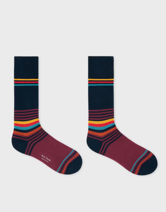 PAUL SMITH - CALZA BI STRIPES BLU PAUL SMITH – CALZA BI STRIPES BLU