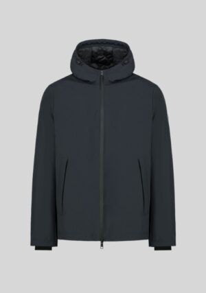 FRED PERRY - PADDED JACKET BLU PEOPLE OF SHIBUYA – BOMBER CAPPUCCIO BLU