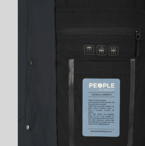 PEOPLE OF SHIBUYA - TRENCH CAPPUCIO BLU PEOPLE OF SHIBUYA – TRENCH CAPPUCIO BLU