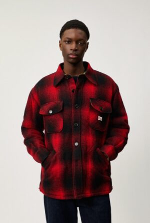 ROY ROGERS - CHINO REGULAR MASTICE ROY ROGERS – OVERSHIRT LANA QUADRO ROSSO