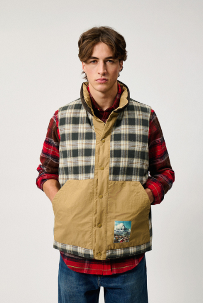 ROY ROGERS - GILET IMBOTTITO BEIGE ROY ROGERS – GILET IMBOTTITO BEIGE