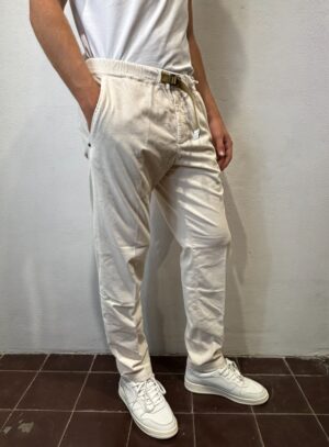WHITE SAND – PANTALACCIO VELLUTO PANNA