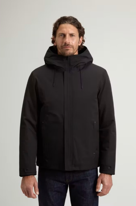 WOOLRICH - PARKA BARROW SHELL NERO WOOLRICH – PARKA BARROW SHELL NERO