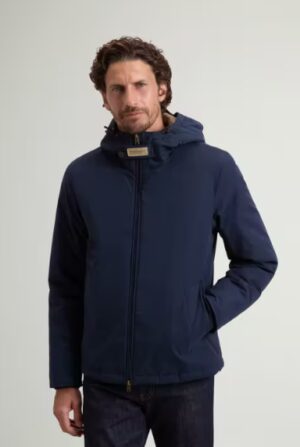 WOOLRICH – PARKA COTONE CORTO BLU