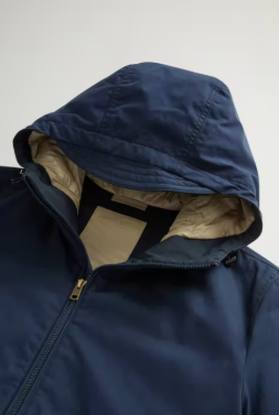 WOOLRICH - PARKA COTONE CORTO BLU WOOLRICH – PARKA COTONE CORTO BLU